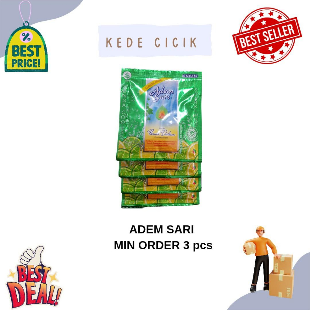 

ADEM SARI MINUMAN LARUTAN PENYEGAR PANAS DALAM (3pcs)
