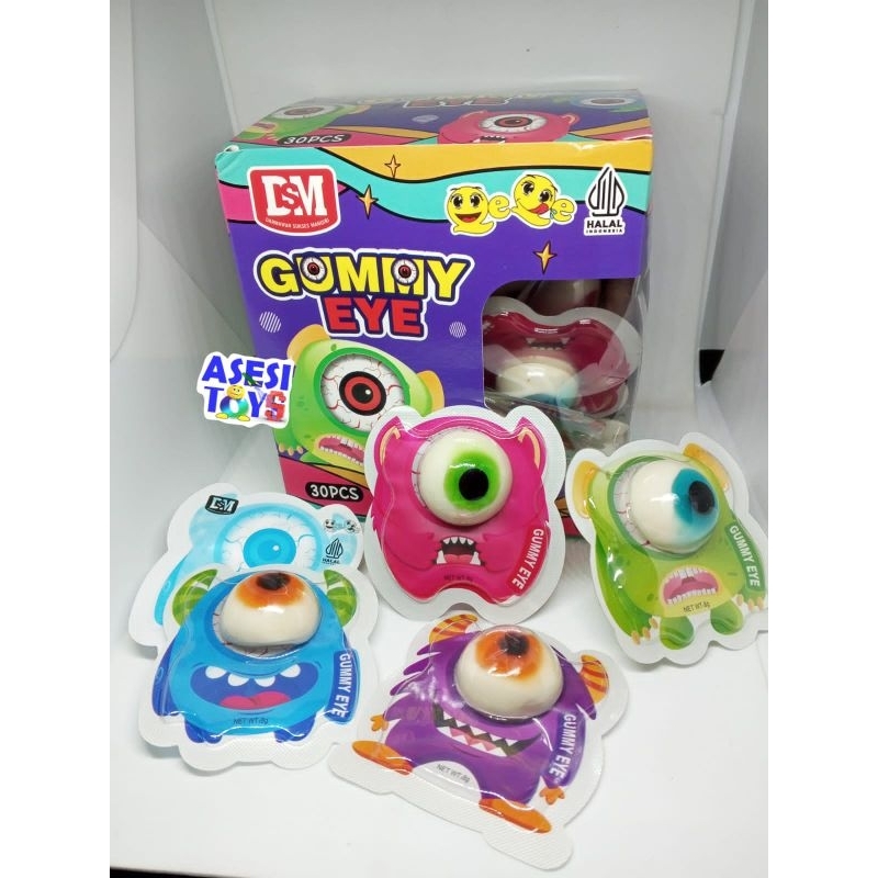 

permen anak warung lunak mata monster 30pcs