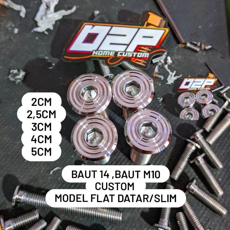 baut 14 ,baut m10 stainless custom datar,slim