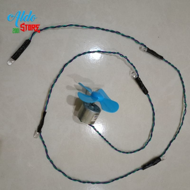 Satu Set Dinamo Lampu Layangan LED 5mm