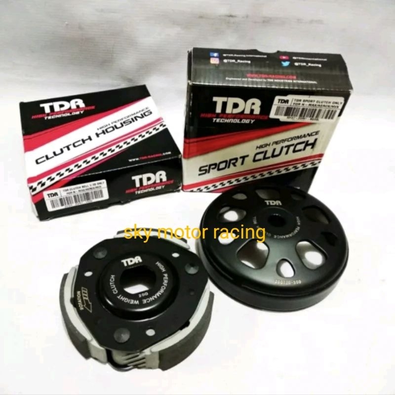 TDR  paketan set tdr kampas ganda +mangkok  ganda for nmax new/aerox original tdr