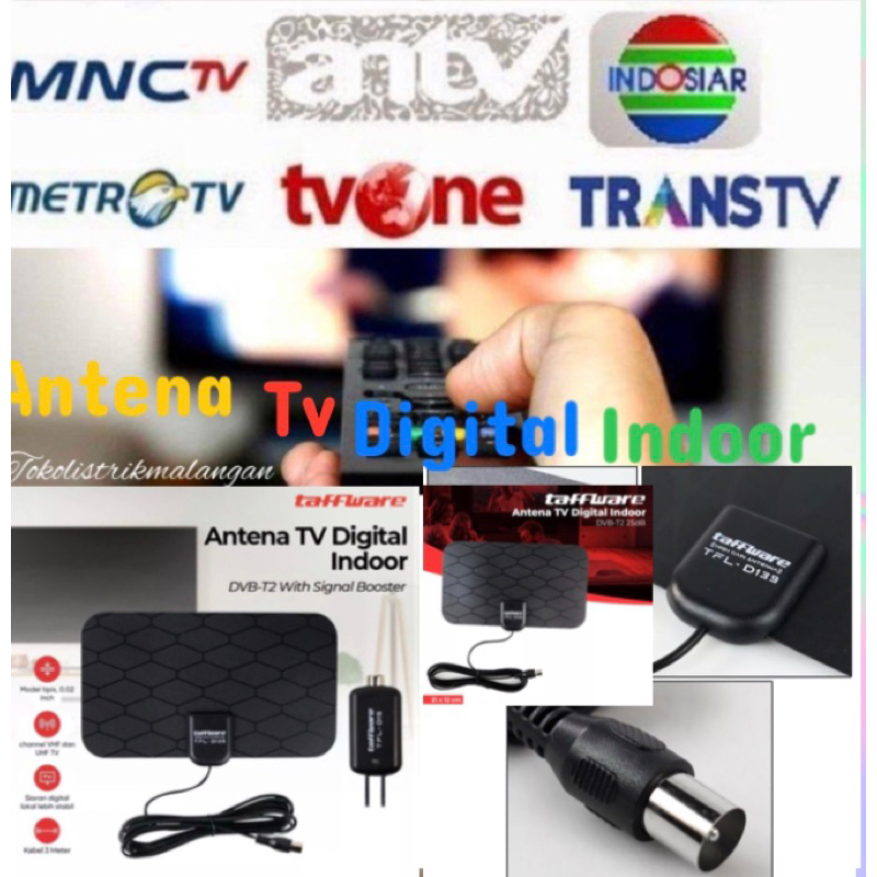 antena indoor taffware/antena tv digital indoor taffware