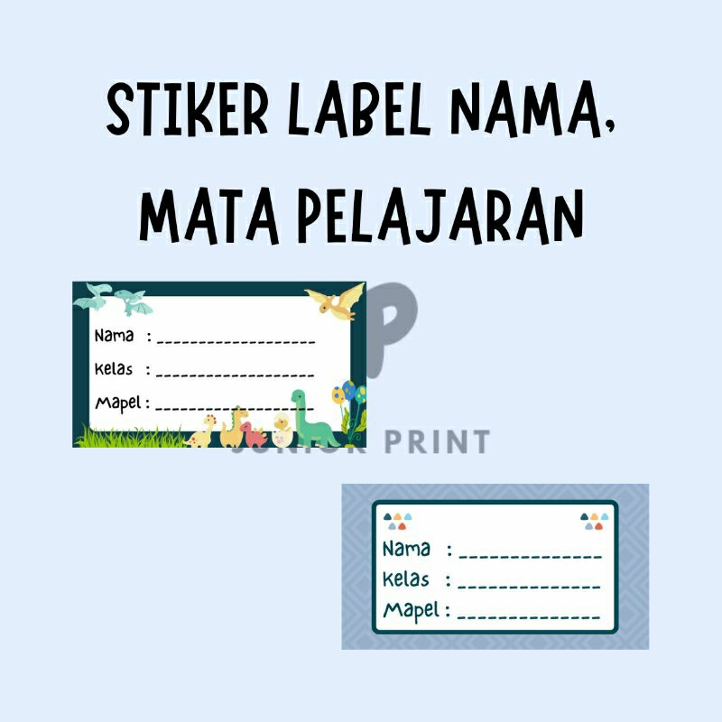 

Stiker Label Nama - Mapel