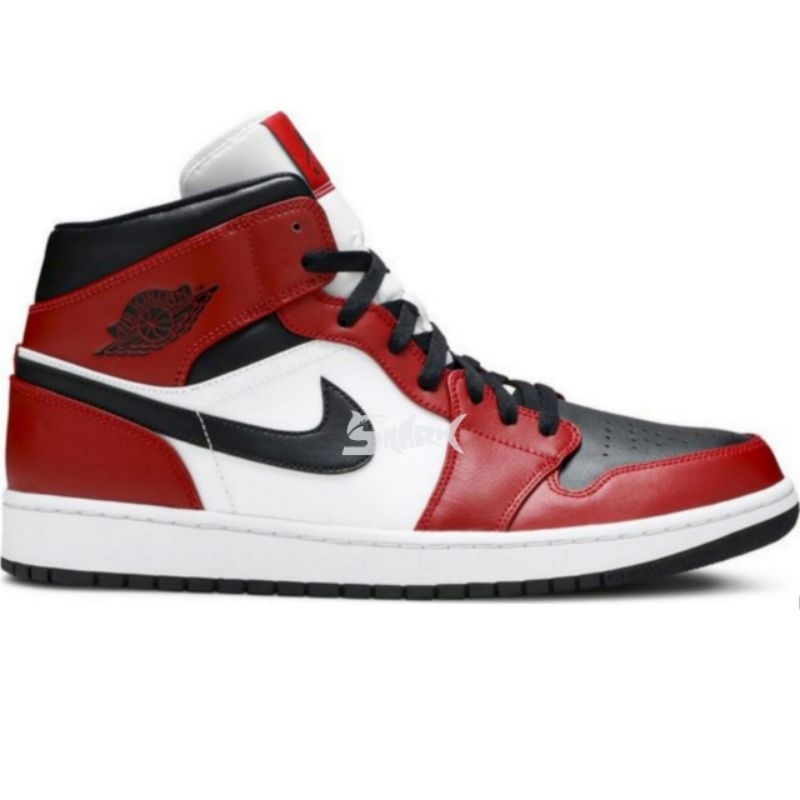 Air Jordan 1 Mid "Chicago Black Toe" 100% Authentic