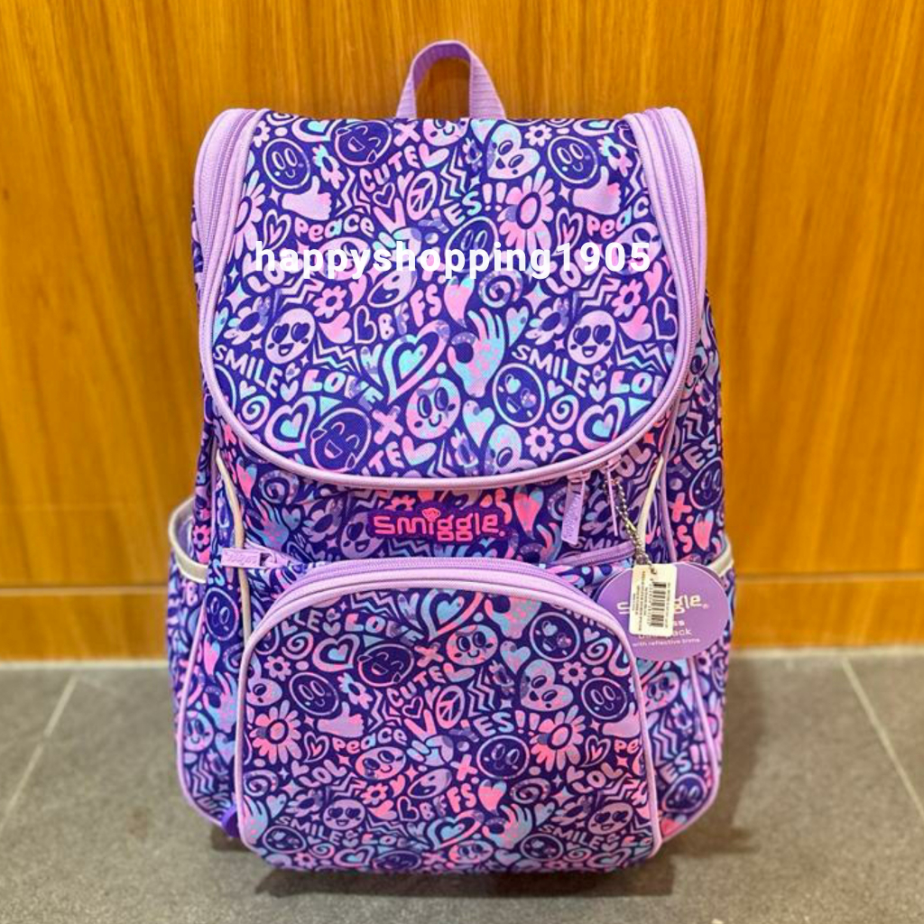 SMIGGLE VIVID BACKPACK ACCESS LILAC - TAS RANSEL SMIGGLE