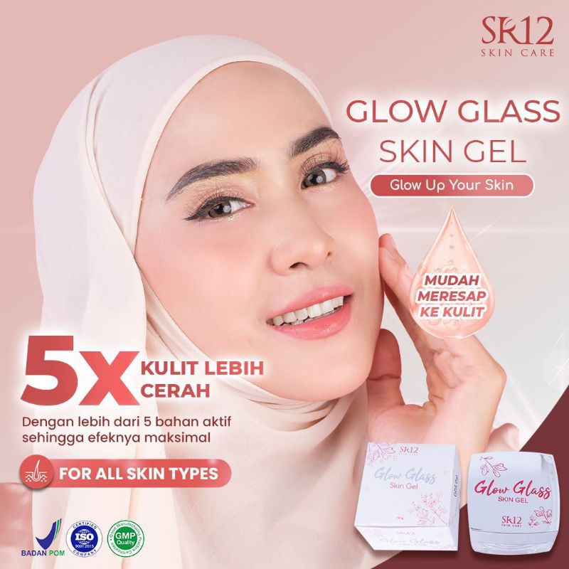 [Mitra Resmi] Glow Glass Skin Gel SR12 | Cream SR12 BPOM | sr12 Bukittinggi | Agen SR12 skincare Sum