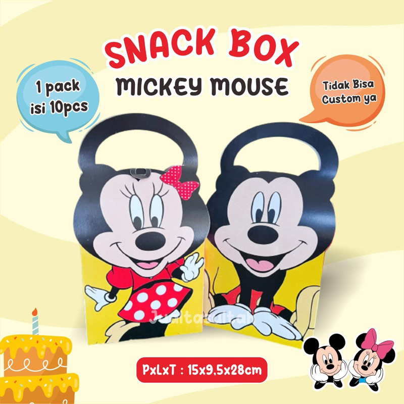 

(isi 10pcs) Tas Snack Ultah Karakter | Ulangtahun | Aqiqah | Hampers