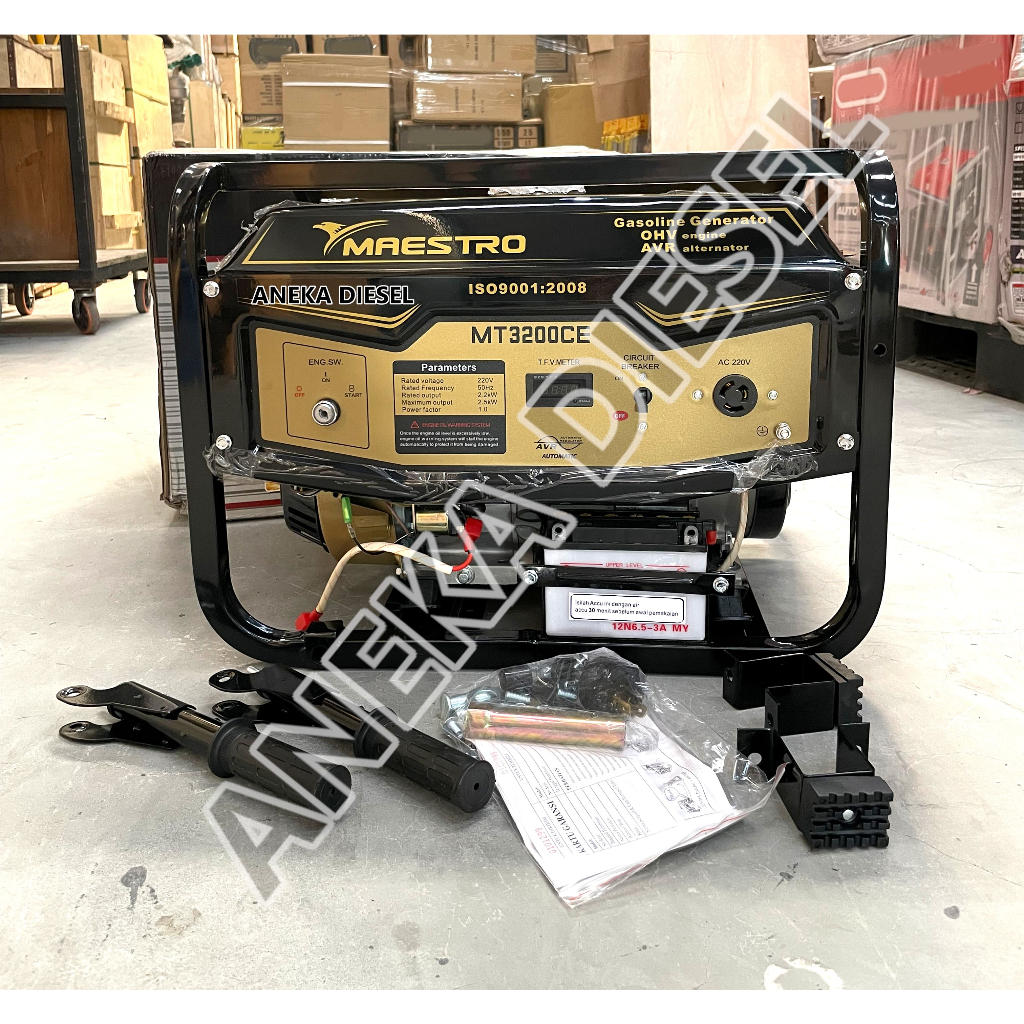 Genset MAESTRO MT5000CE 3000Watt Double Stater / Generator MT 5000 CE 3000W - Genset Generator Gasol