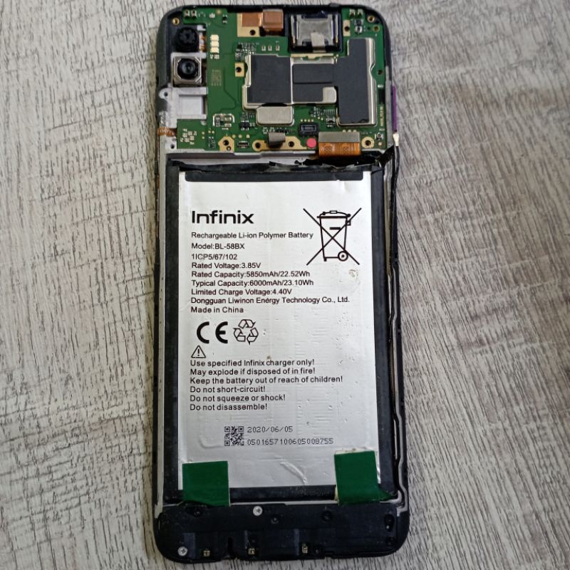 UNIT + MESIN INFINIX HOT 9 PLAY KOMDISI MATI MATOT PERAWAN