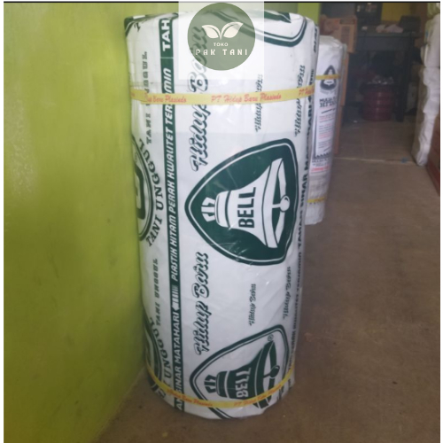 Mulsa BELL 1 Roll 18Kg - lebar 100cm - Plastik Mulsa Hitam Perak Mulsa Silver Plastik Pertanian