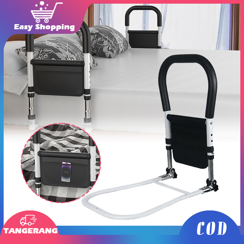 Bed Assist Rail Adjustable Safety Bedrail Dewasa Dilipat Pegangan Tempat Tidur