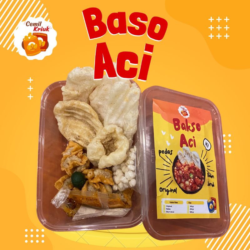 

Baso Aci Kuah Instan Cemil KriukTulang Rangu Original Bakso Baper Boci Halal Frozen Food Premium Murah/Cuanki Kuah/Seblak/Cemilan Hangat Snack Kekinian Murah Terenak