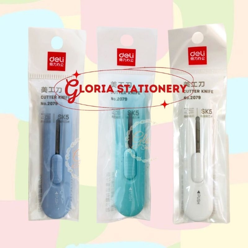 

Cutter Knife 2079 DELI/ Pisau cutter mini 2079 DELI