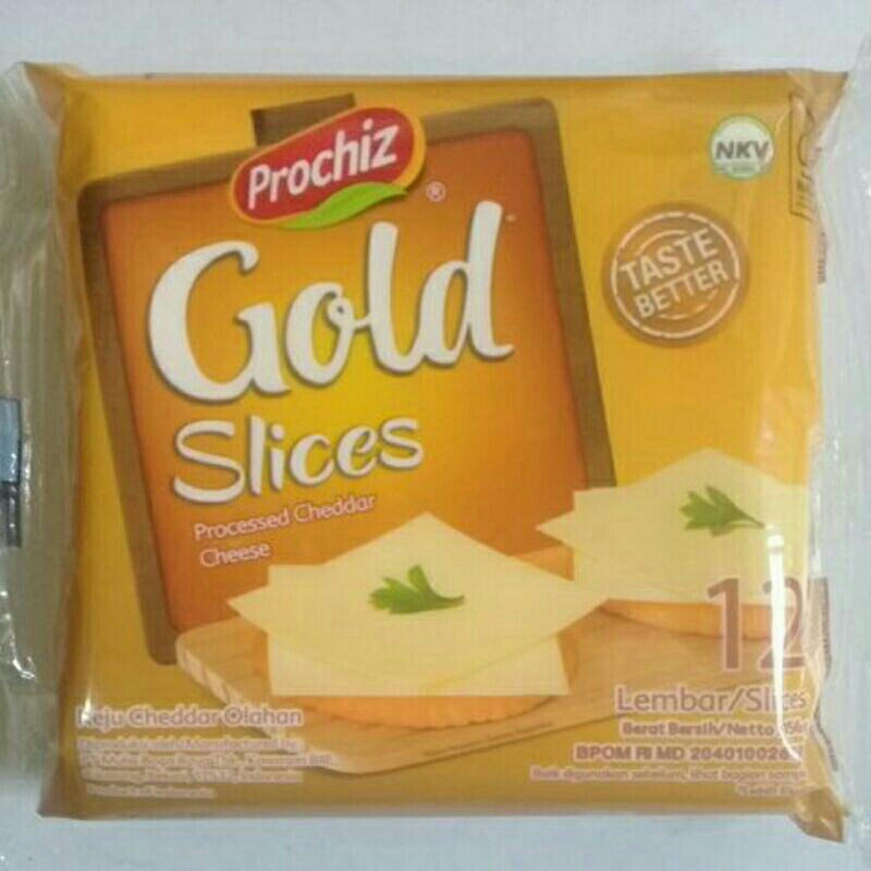 

~MOS~ Prochiz Gold 12 Slice 156 gram. Keju Cheddar. Keju Lapis. Keju Iris. Bahan Roti