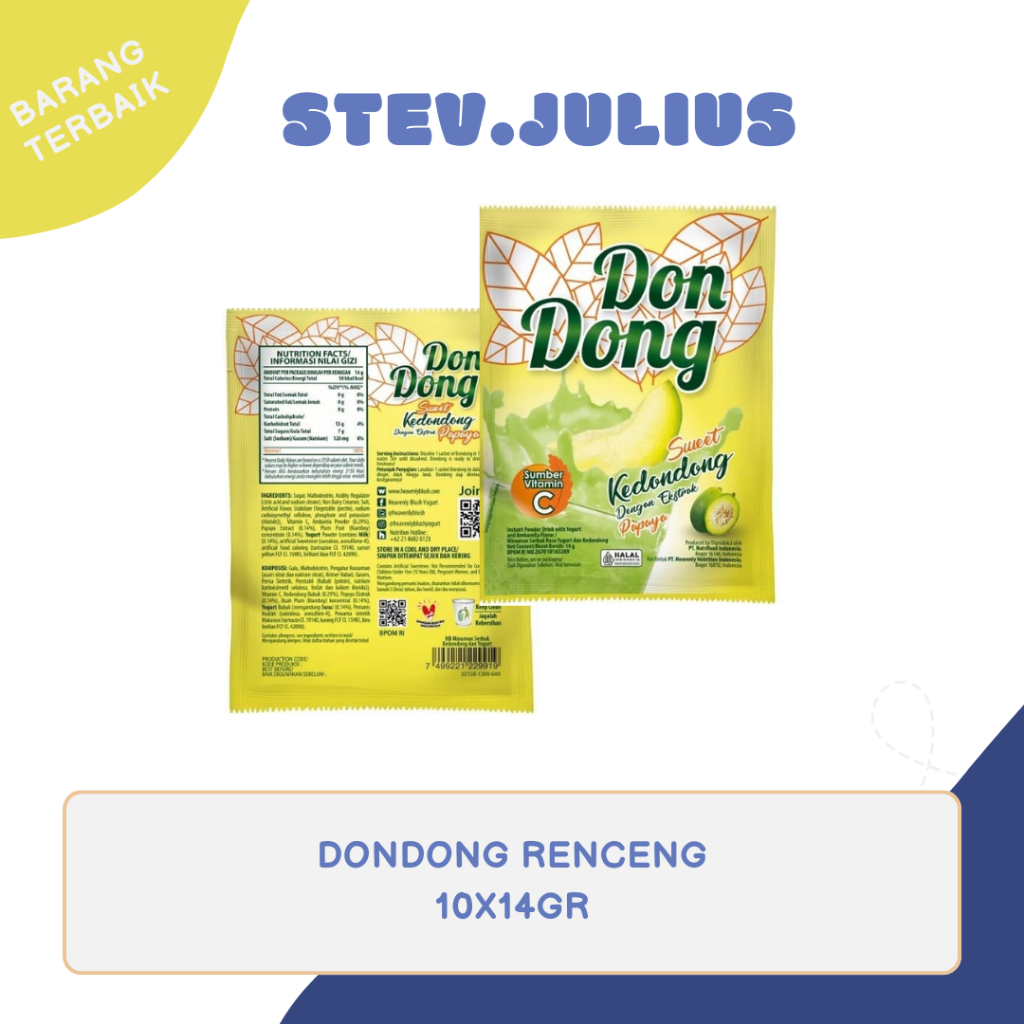 

dondong minuman serbuk renceng 10x14gr