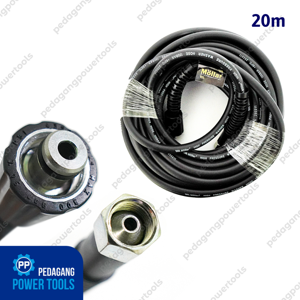 MOLLAR 20 METER SELANG JET CLEANER MESIN STEAM MOBIL HIGH PRESSURE