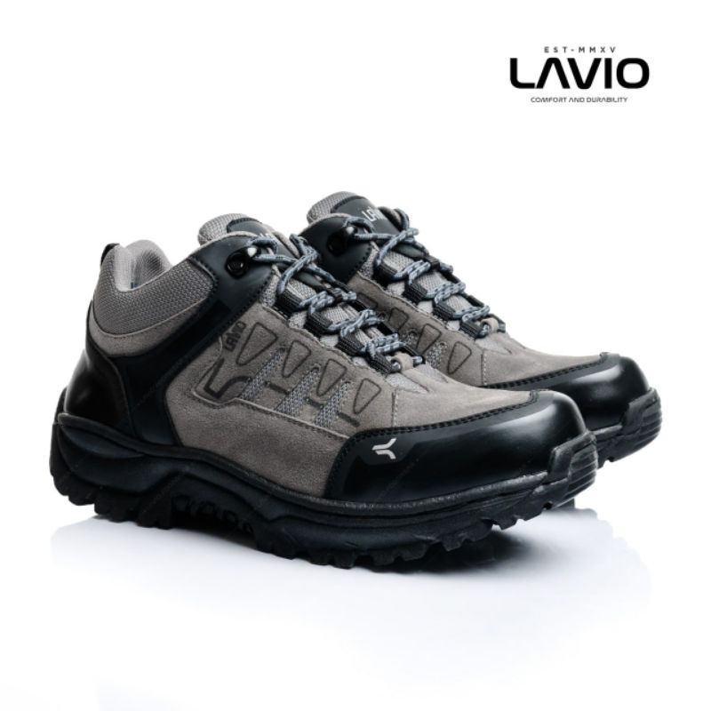 Sepatu Safety Boots Pria Outdoor Low Pendek Boots Klasik Lavio Footwear Kerja Proyek Gunung Hiking Elektra Original Anti Slip