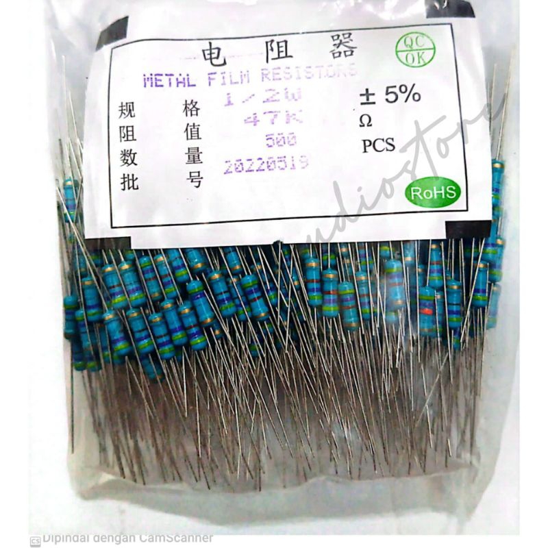 RESISTOR 1/2 W 47K/500 BIJI
