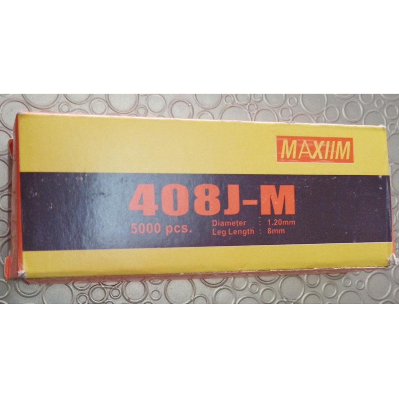 

Isi Paku Tembak Staples Air Stapler Nailer U Kotak 04 mm MAXIM isi 5000 pc Termurah
