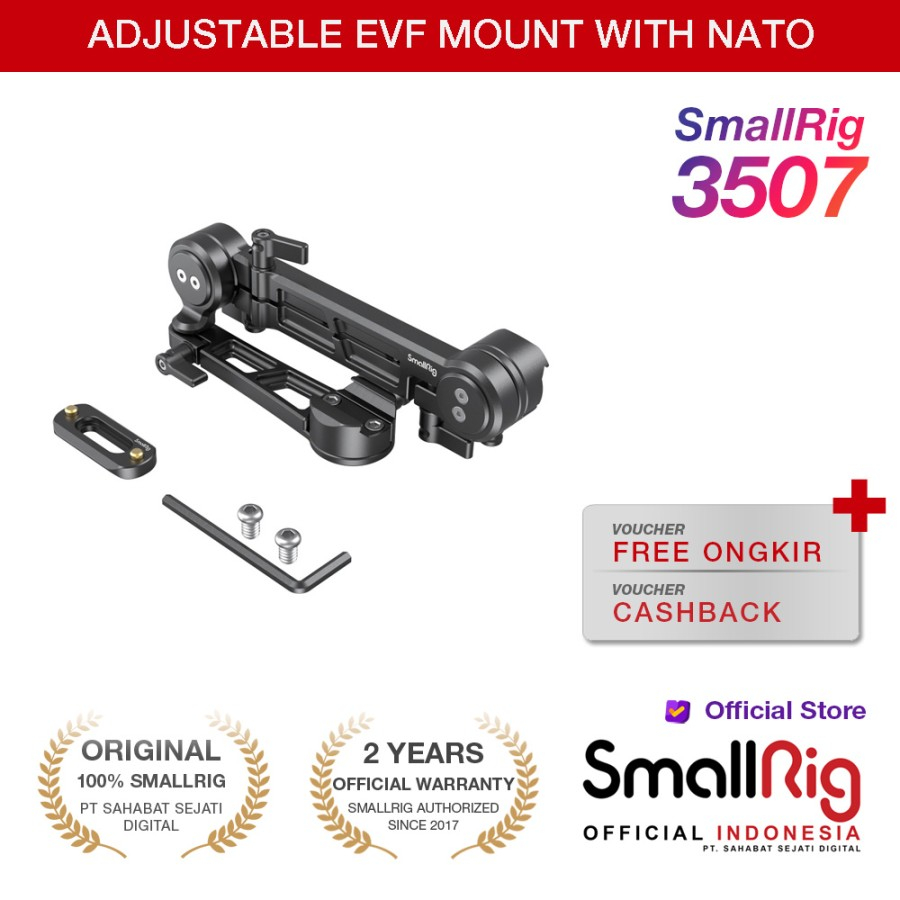 SmallRig Adjustable EVF Mount with NATO Clamp 3507