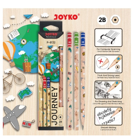 

[ARION STORE] Pensil Rautan Joyko P-8132 Journey / Pensil Murah Joyko [PAX]