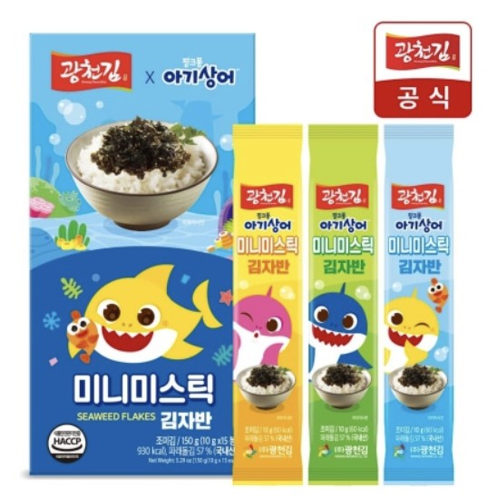 

[1 Sachet]PinkFong Seaweed Gimjaban Korea Rumput Laut Korea