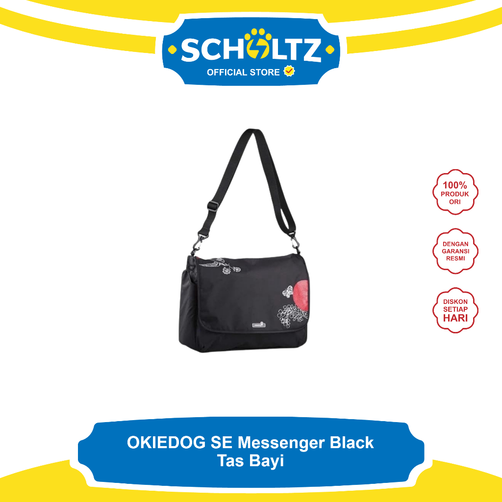 OKIEDOG SE Messenger Black Tas Bayi