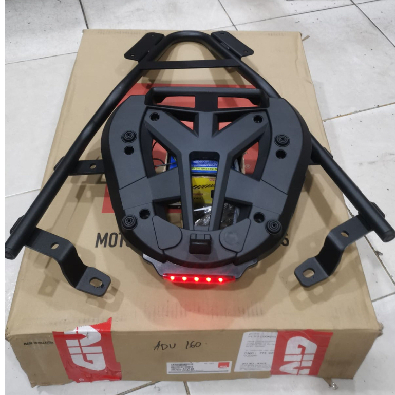 BREKET BOX GIVI FOR ADV 150 ADV 160 ORIGINAL GIVI TIPE SRV SRX WITH STOPLAMP