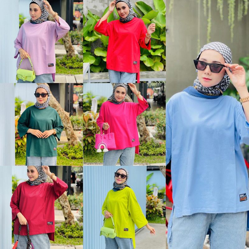 kaos top oversize by gyl authentic