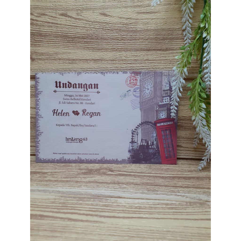 Blangko Undangan Lintang 63 Murah