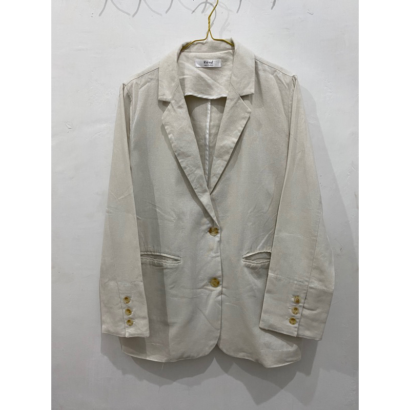 BLAZER Atasan Wanita (All Size) - CREAM, all size