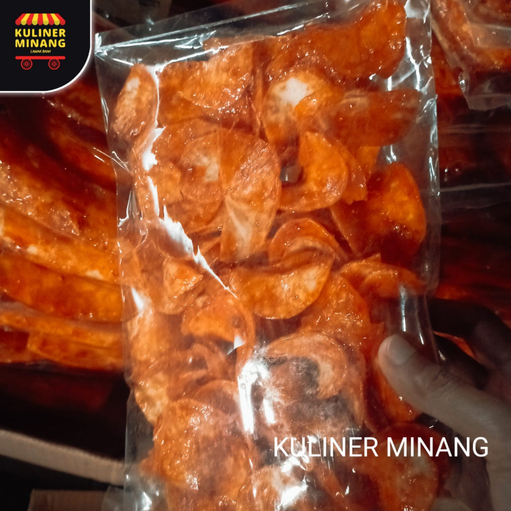 

Sanjai Balado Bulat 250 gr Keripik Ubi Bundar Oleh-Oleh Asli Kampung Cemilan Makanan Payakumbuh Khas Padang Snack Jajanan Kuliner Minang Kabau Gurih Spicy Murah Renyah Resmi 100% Halal Original AX02