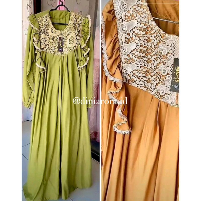 Gamis Renda Rempel Linen Import
