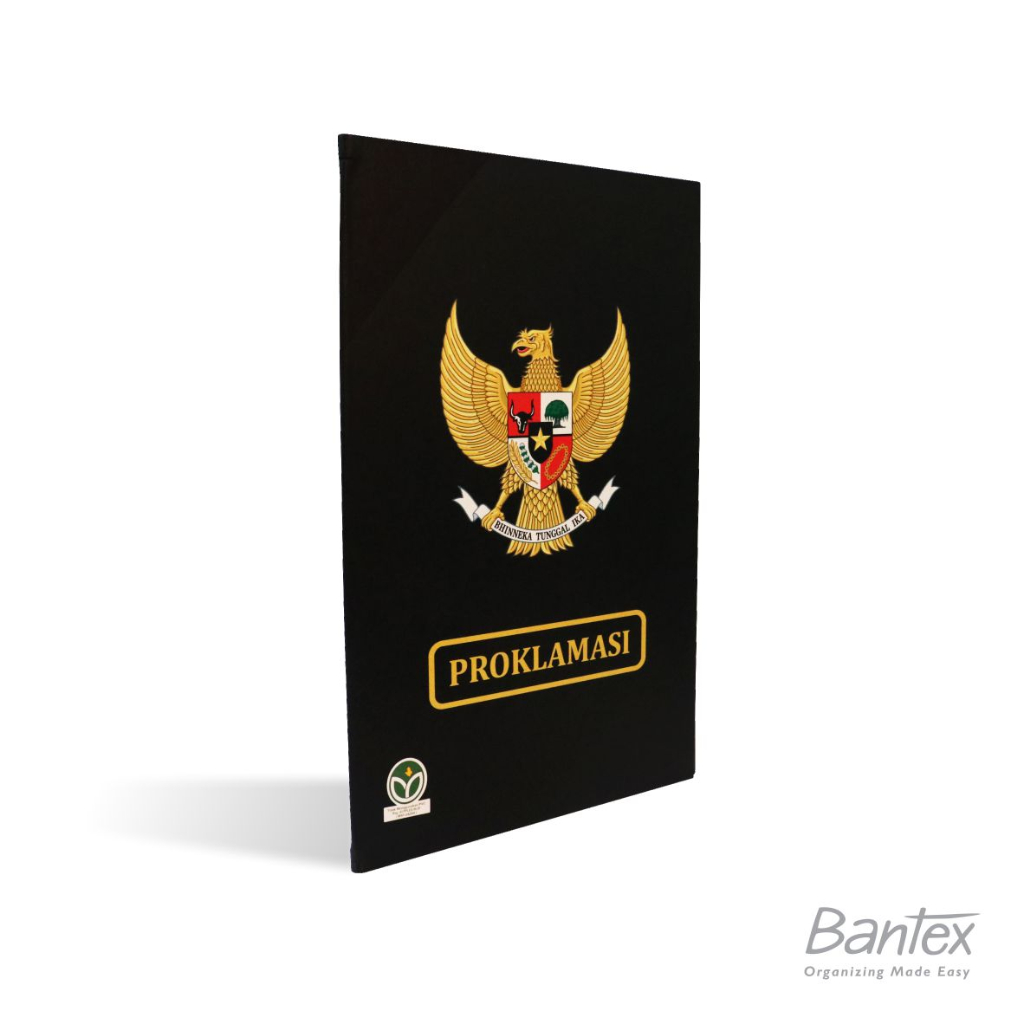 

Bantex Map Upacara 'Proklamasi' Folio 2 Pocket Black - 1051 10