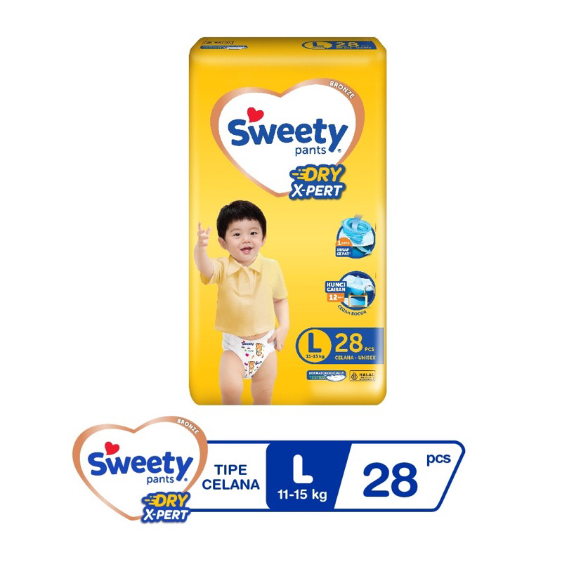 PAMPERS SWEETY PANTS SIZE L