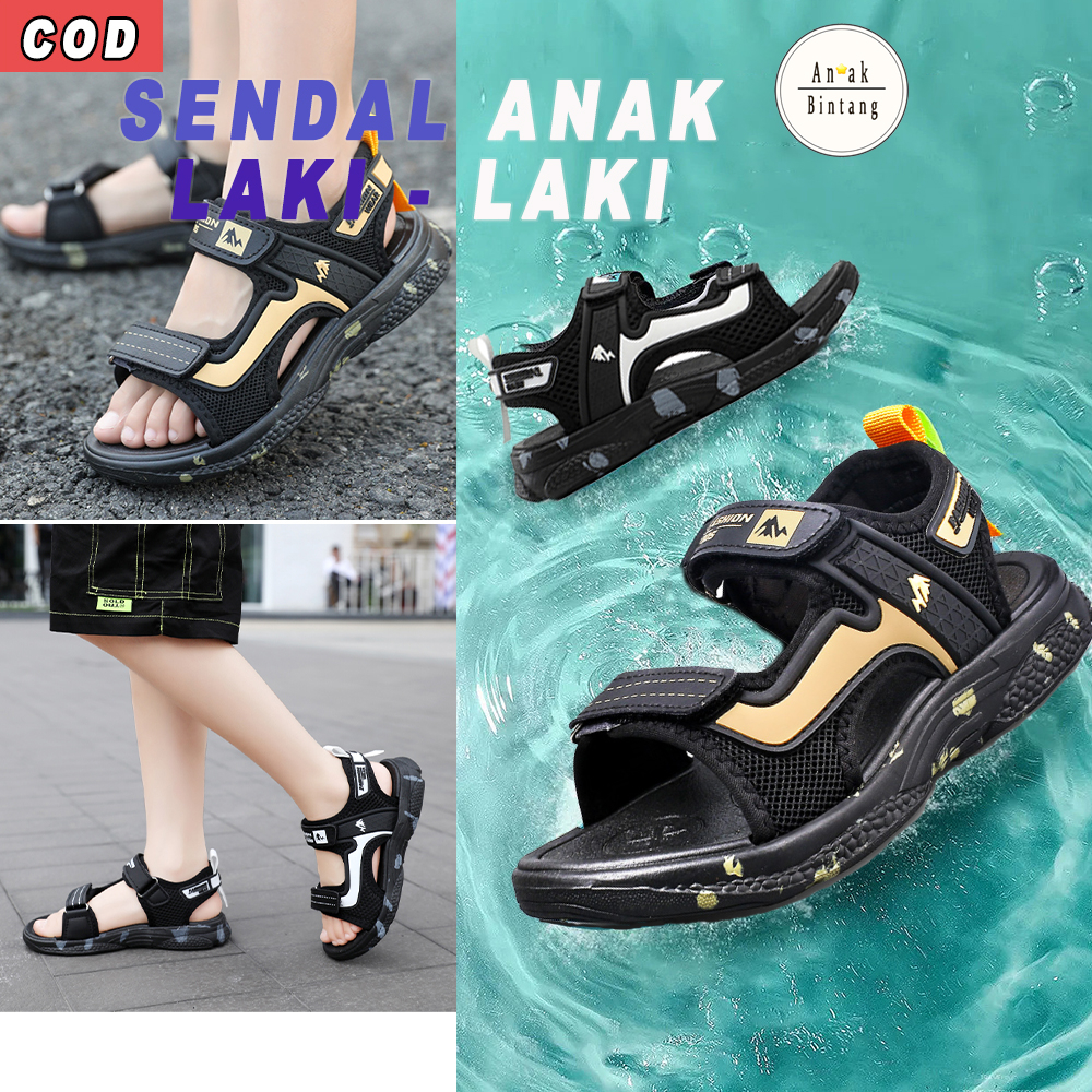 SANDAL ANAK Ringan Dan Empuk Sandal Anak Laki Laki Import Termurah SEPATU GUNUNG ANAK LAKI-LAKI SAND