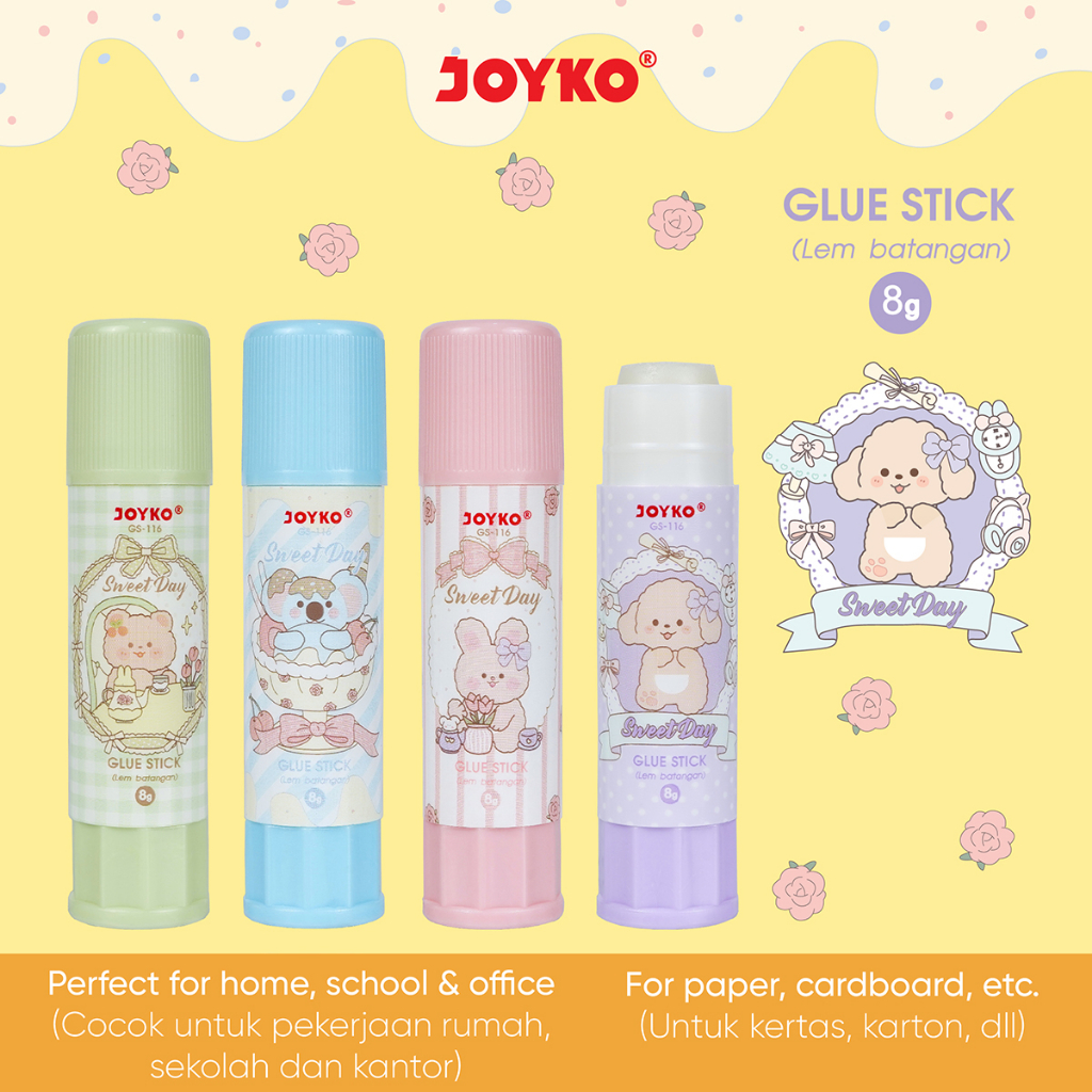 

Glue Stick Lem Batang Joyko GS-116 8gr Sweet Day