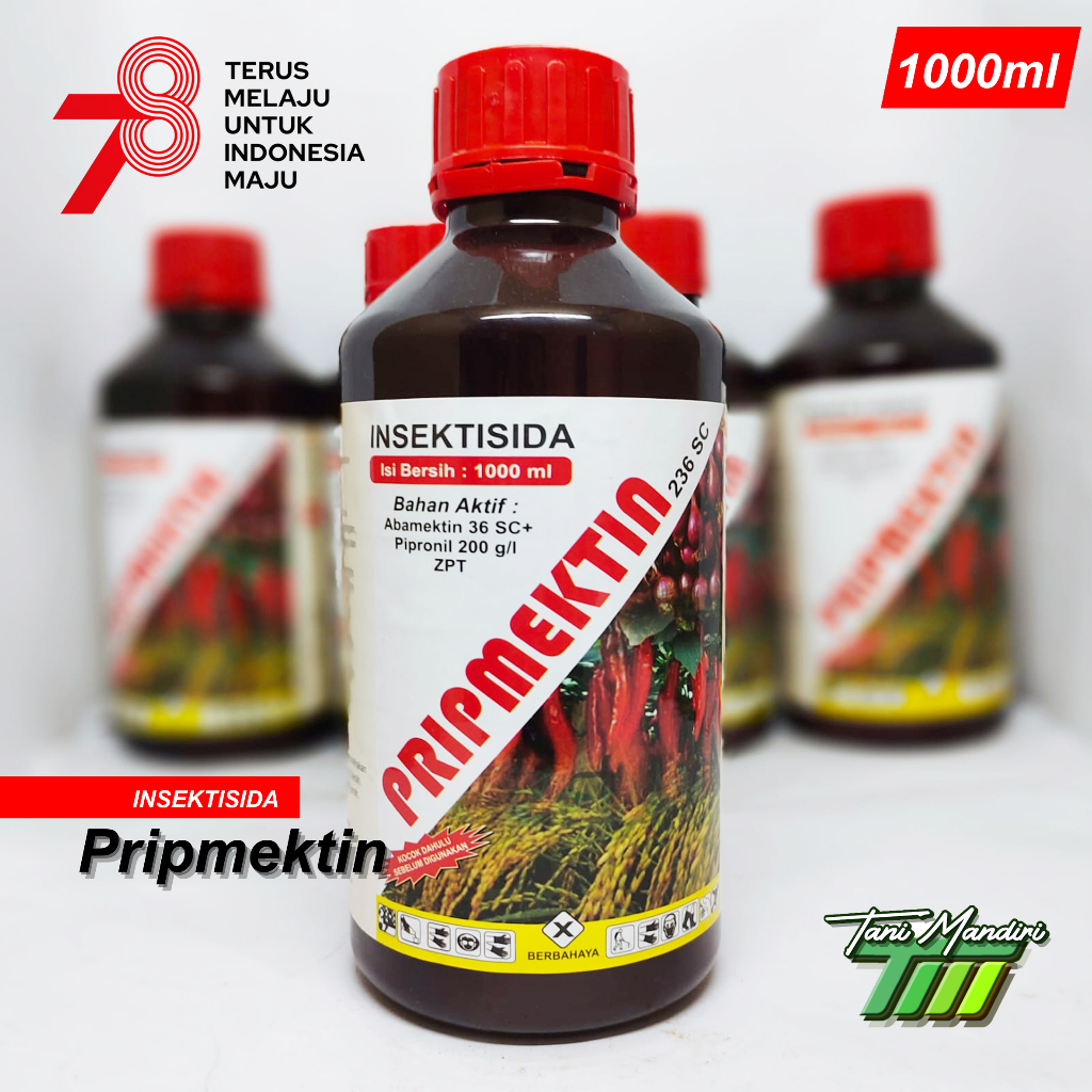 OBAT PENGUSIR HAMA TANAMAN CABAI BAWANG PADI INSEKTISIDA PRIPMEKTIN 236SC 1Liter