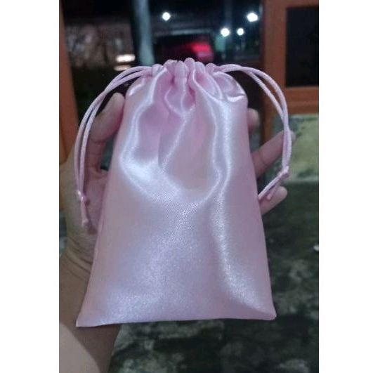 Pouch Serut Satin Custom