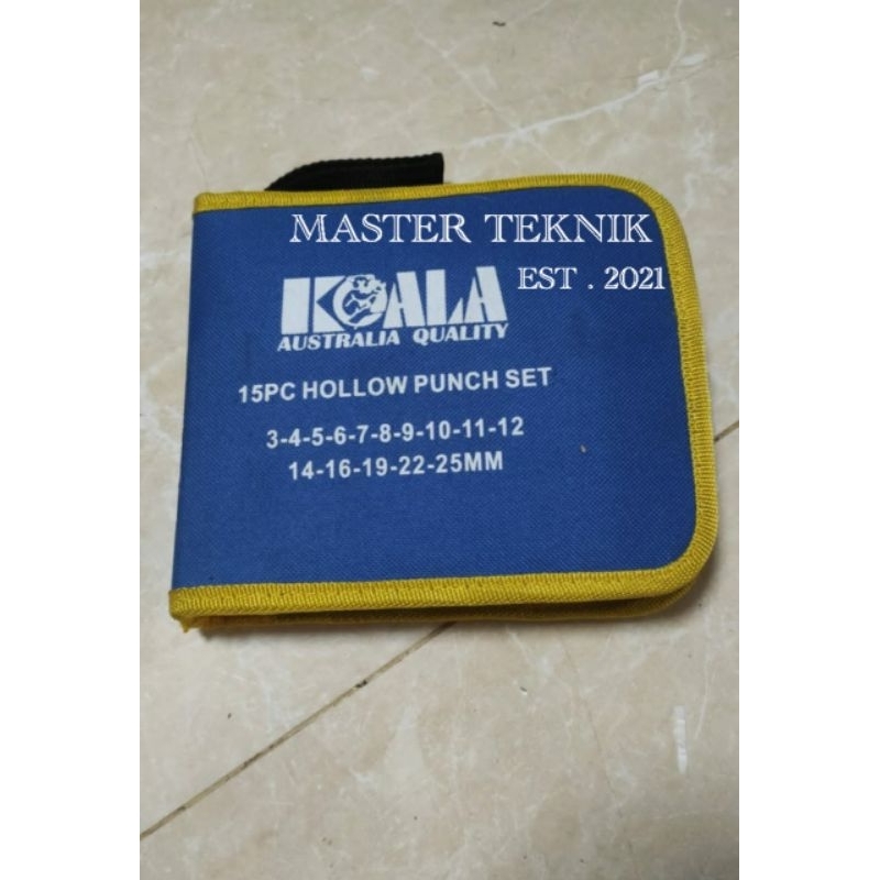 

Alat Pembolong Kulit Plong Set 15 Pcs Koala Hollow Punch