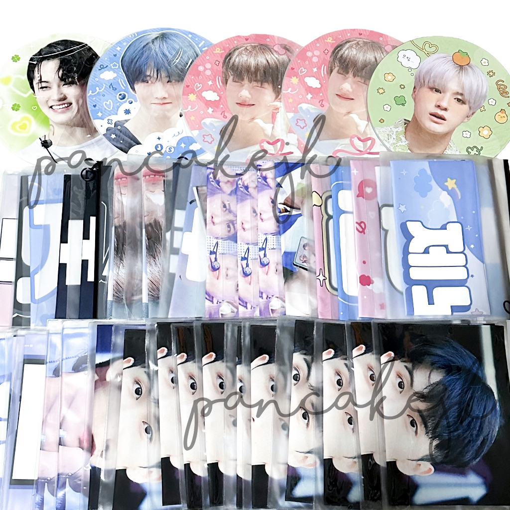 [ ready ] nct seventeen haechan mark chenle renjun jeno jaemin jisung slogan uchiwa cheering kit