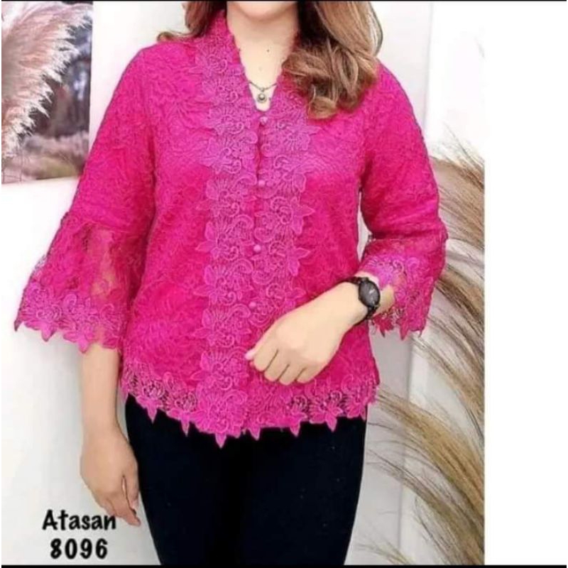 ld 150 cm atasan kebaya modern brukat pesta jumbo bigsize