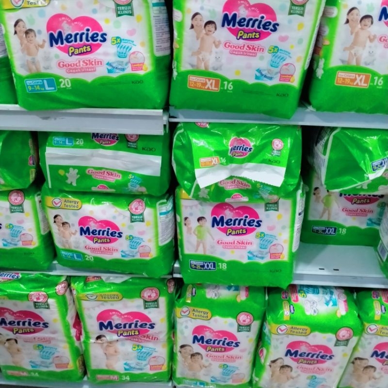 Merries Pants Good Skin M50 L44 XL38 | PEMPERS MERRIES GOOD SKIN M L XL