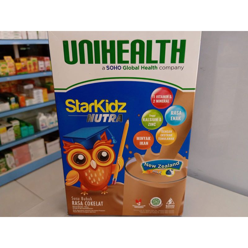 StarKidz Nutra Susu Bubuk Coklat Unihealth (membantu mengurangi risiko stunting)