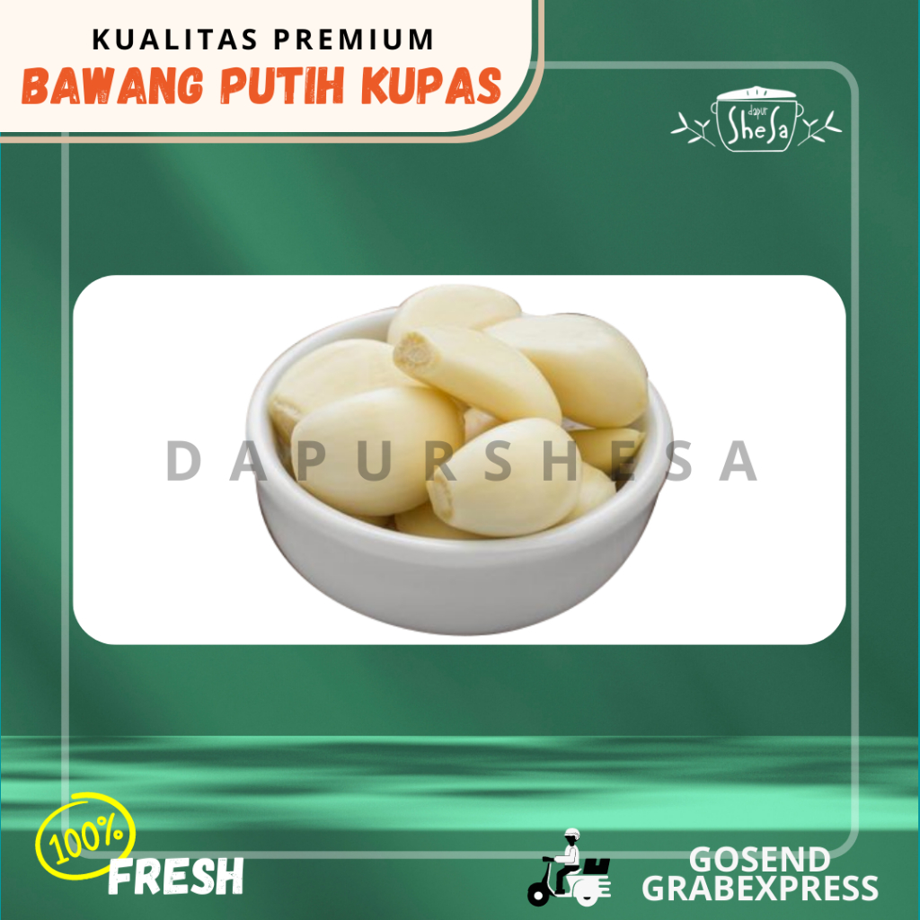

Bawang Putih Kupas / Bawang Putih Segar / Fresh / Bumbu Dapur / Empon Empon / Bumbu Masakan / Bumbu MURAH