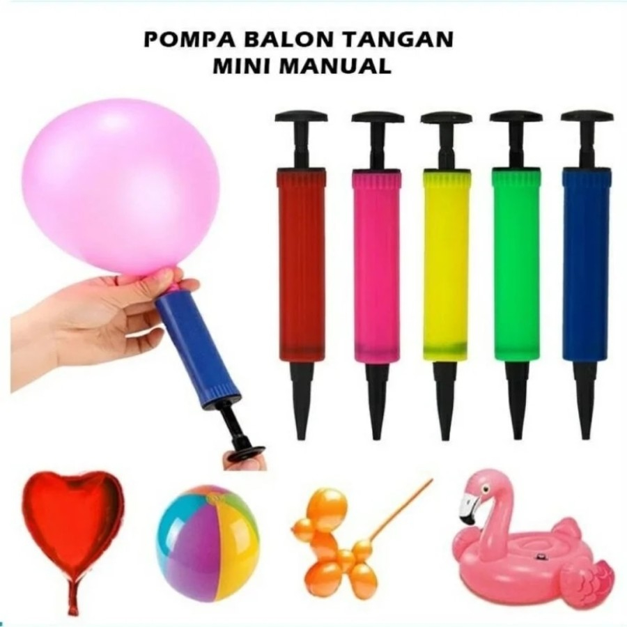 Pompa Balon Tangan Manual Pompa Balon Mini Pompa Balon Foil