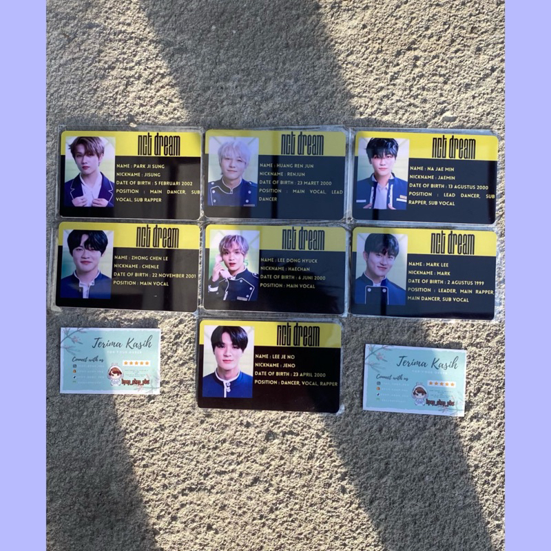 ID CARD NCT DREAM NCT 127