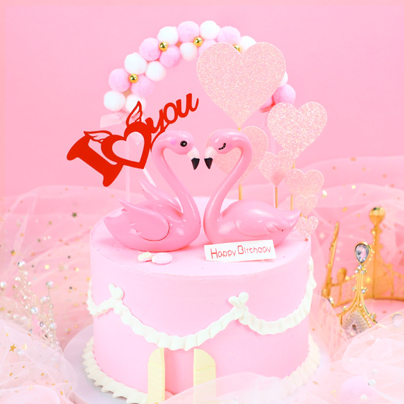 Cake Topper Flamingo / Angsa / Pasangan