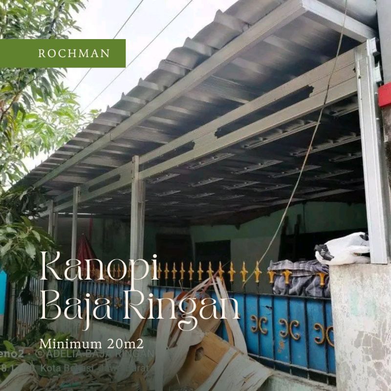 Kanopi Baja Ringan Atap Spandek