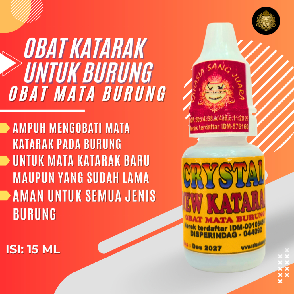 OBAT KATARAK BURUNG MURAI KACER LOVEBIRD KENARI CUCAK IJO PLECI